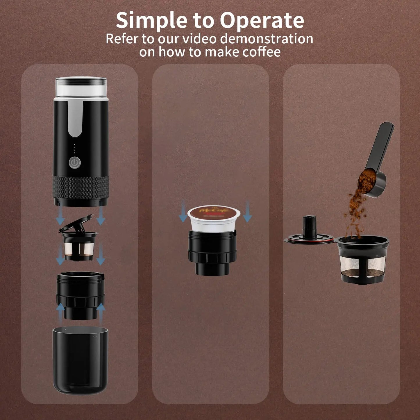 USB Capsule Coffee Brewer