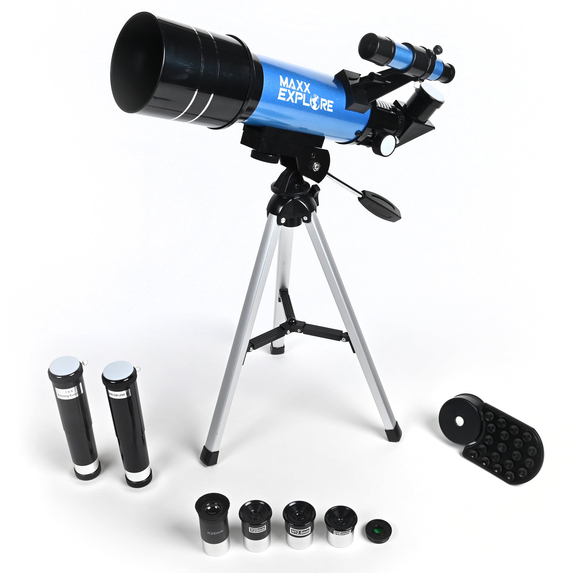 Maxx Explore 70/400Mm Telescope for Kids with Tripod, Smartphone Mount and 4 Magnification Eyepieces